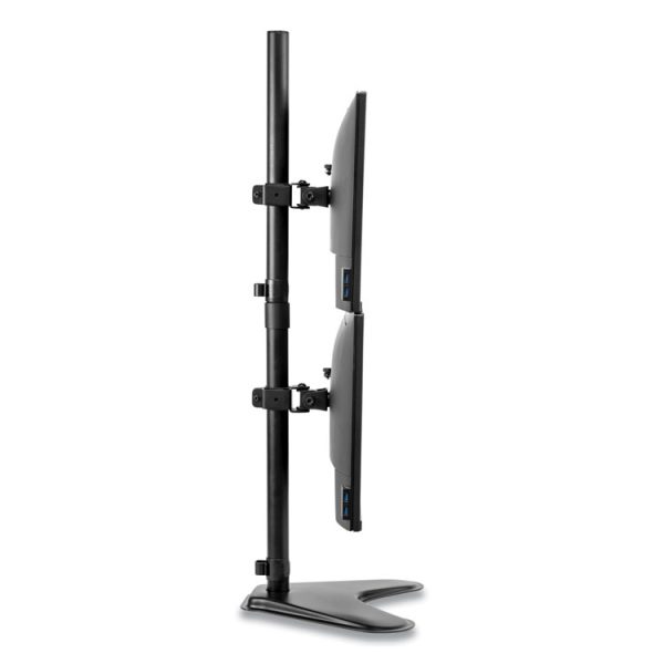 Professional Series Freestanding Dual Stacking Monitor Arm, For 32" Monitors, 15.3" X 35.5" X 11", Black, Supports 17 Lb - Image 4