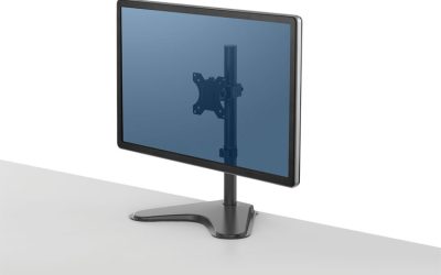 Professional Series Single Freestanding Monitor Arm, For 32″ Monitors, 11″ X 15.4″ X 18.3″, Black, Supports 17 Lb
