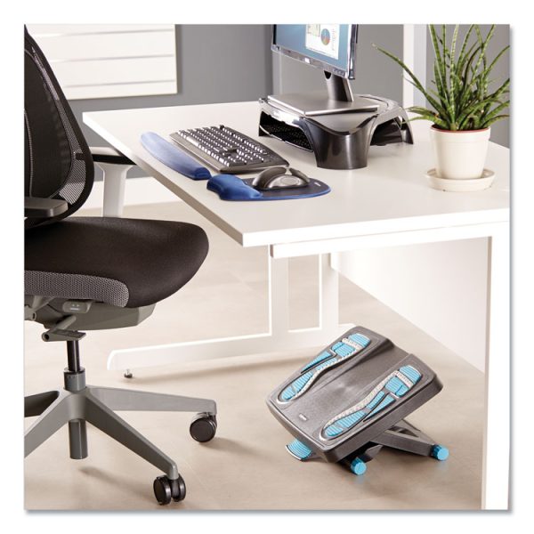 Energizer Foot Support, 17.88w x 13.25d x 4 to 6.5h, Charcoal/Blue/Gray - Image 6