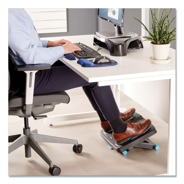 Energizer Foot Support, 17.88w x 13.25d x 4 to 6.5h, Charcoal/Blue/Gray - Image 5