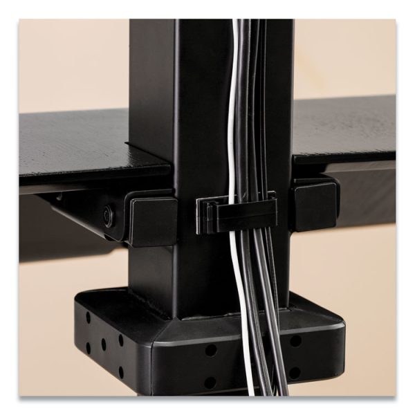 Lotus Ve Sit-Stand Workstation, 29" X 28.5" X 27.5" To 42.5", Black - Image 7