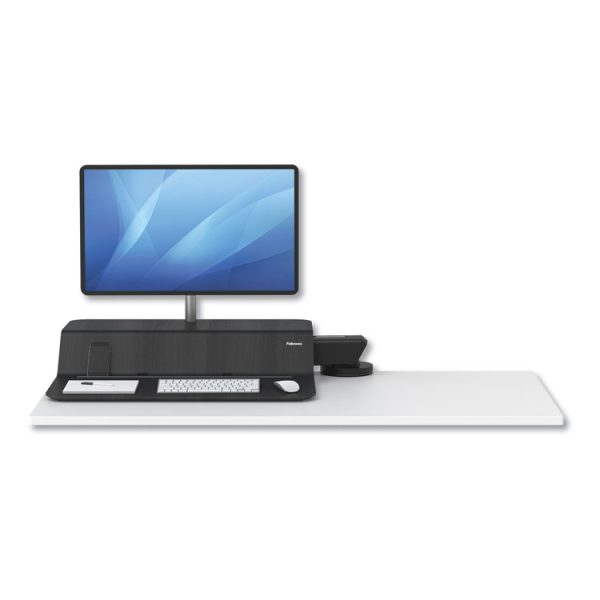 Lotus Rt Sit-Stand Workstation, 48" X 30" X 42.2" To 49.2", Black - Image 2