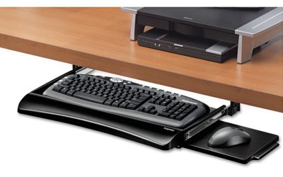 Office Suites Underdesk Keyboard Drawer, 20.13w X 7.75d, Black
