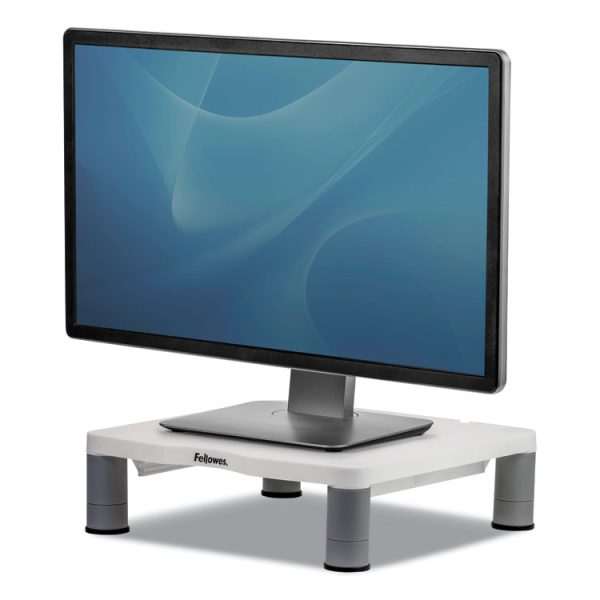 Standard Monitor Riser, For 21" Monitors, 13.38" X 13.63" X 2" To 4", Platinum/graphite, Supports 60 Lbs - Image 3