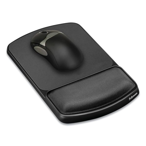 Gel Mouse Pad with Wrist Rest, 6.25 x 10.12, Graphite/Platinum - Image 2