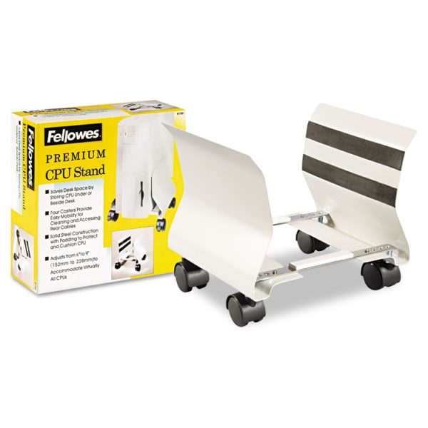 Premium CPU Stand, Supports 50 lb, 8w x 9d x 9.5h, Platinum - Image 7