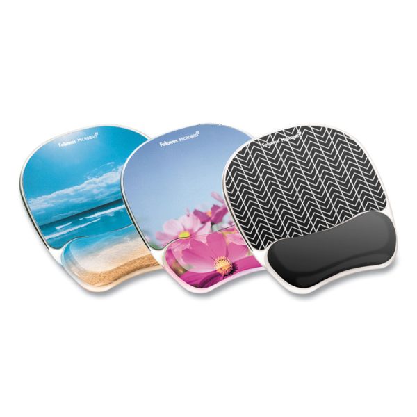 Photo Gel Mouse Pad with Wrist Rest with Microban Protection, 7.87 x 9.25, Sandy Beach Design - Image 5