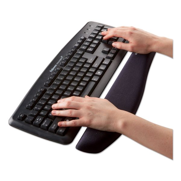 PlushTouch Keyboard Wrist Rest, 18.12 x 3.18, Black - Image 3