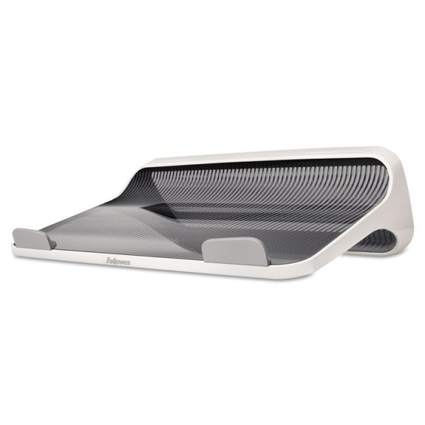 I-Spire Series Laptop Lift, 13.19" X 9.31" X 4.13", White/gray, Supports 10 Lbs