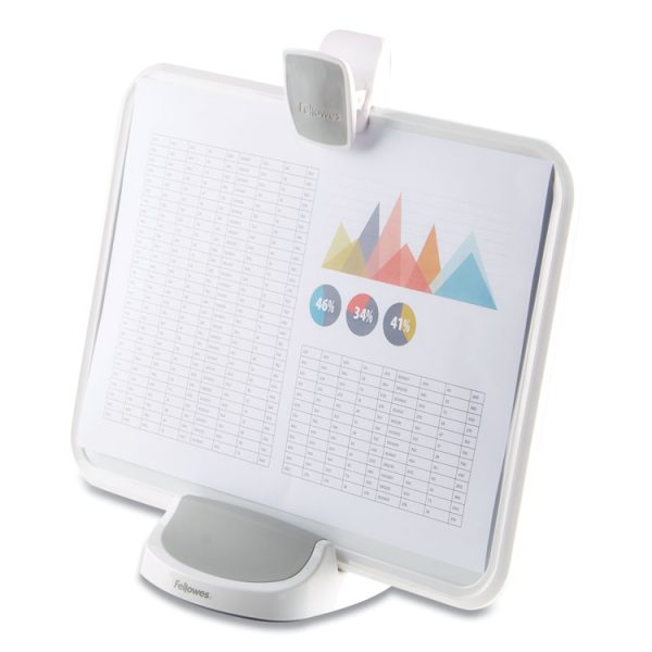 I-Spire Series Document Lift, 100 Sheet Capacity, Abs Plastic/high Impact Polystyrene, White/gray - Image 2