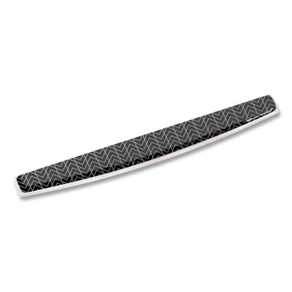 Photo Gel Keyboard Wrist Rest with Microban Protection, 18.5 x 2.31, Chevron Design - Image 2