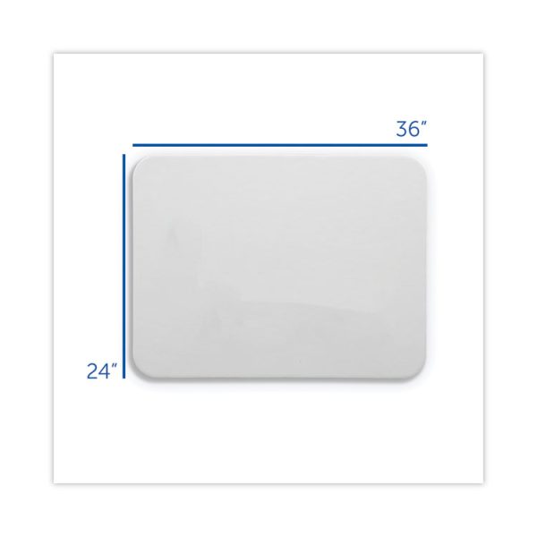 Magnetic Dry Erase Board, 36 x 24, White Surface - Image 3