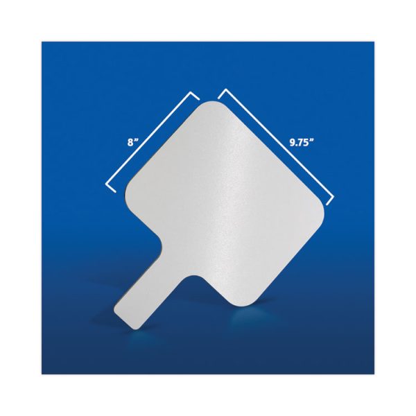 Dry Erase Paddle, 9.75 x 8, White Surface, 12/Pack - Image 3