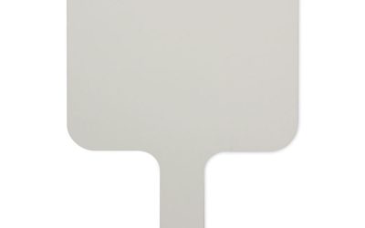 Dry Erase Paddle, 9.75 x 8, White Surface, 12/Pack