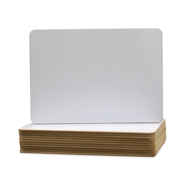 Dry Erase Board, 12 x 9.5, White Surface, 12/Pack - Image 2