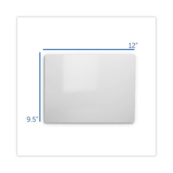 Dry Erase Board, 12 x 9.5, White Surface, 12/Pack - Image 3