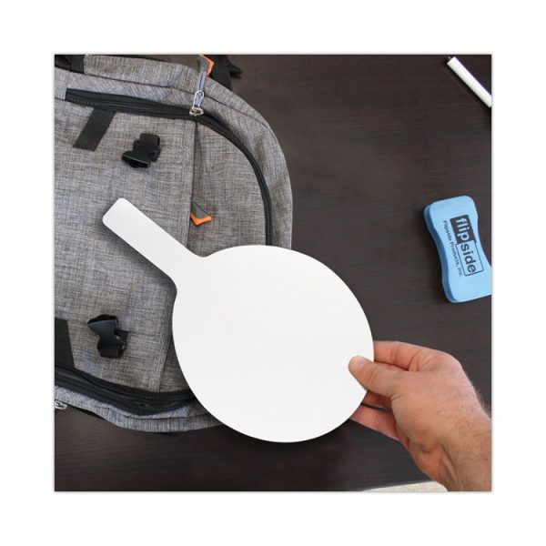 Dry Erase Paddle, 12 x 7, White Surface, 12/Pack - Image 4