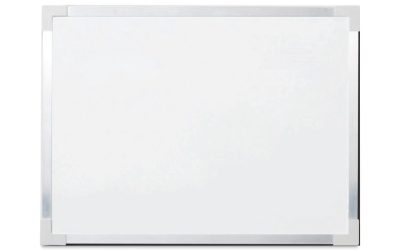 Framed Dry Erase Board, 48 x 36, White Surface, Silver Aluminum Frame