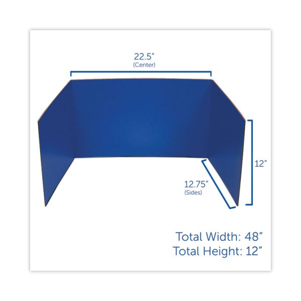 Study Carrel, 48 x 12, Assorted Colors, 24/Pack - Image 3
