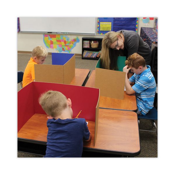 Study Carrel, 48 x 12, Assorted Colors, 24/Pack - Image 5