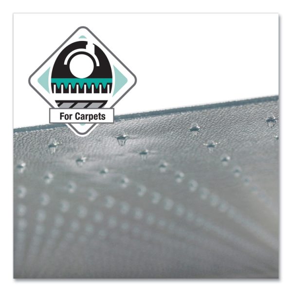 Cleartex Ultimat Polycarbonate Chair Mat For Low/medium Pile Carpet, 35 X 47, Clear - Image 3