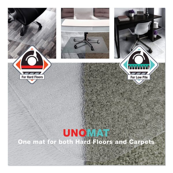 Cleartex Unomat Anti-Slip Chair Mat For Hard Floors/flat Pile Carpets, 35 X 47, Clear - Image 5