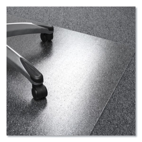 Cleartex Ultimat Polycarbonate Chair Mat For Low/medium Pile Carpet, 48 X 53, Clear - Image 2