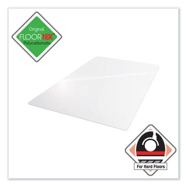 Cleartex Ultimat Polycarbonate Chair Mat For Hard Floors, 48 X 53, Clear - Image 3