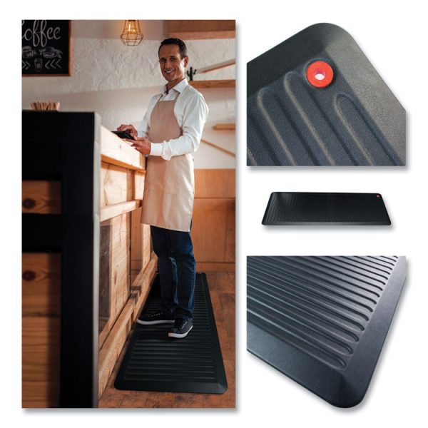 Afs-Tex 6000x Anti-Fatigue Mat, Rectangular, 23 X 67, Midnight Black - Image 2