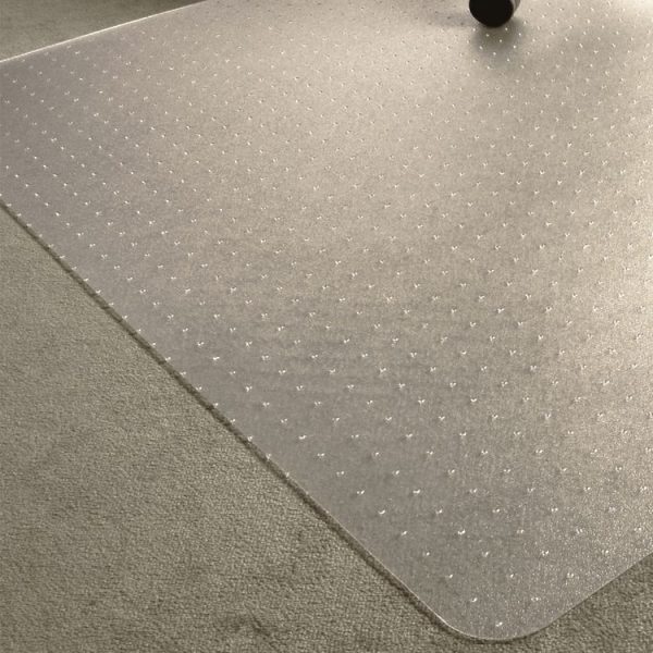 Ecotex Marlon BioPlus Rectangular Polycarbonate Chair Mat for Low/Medium Pile Carpets, Rectangular, 29 x 47, Clear - Image 5