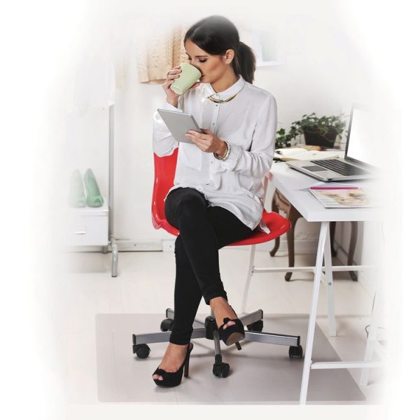 Ecotex Marlon BioPlus Rectangular Polycarbonate Chair Mat for Hard Floors, Rectangular, 29 x 47, Clear - Image 8