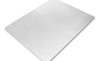 Ecotex Polypropylene Anti-Slip Foldable Chair Mat for Hard Floors, 45 x 53, Translucent