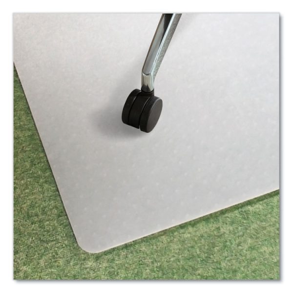 Ecotex Polypropylene Rectangular Chair Mat for Carpets, 29 x 46, Translucent - Image 3