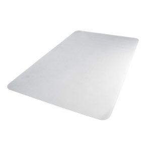 Ecotex Marlon BioPlus Rectangular Polycarbonate Chair Mat for Low/Medium Pile Carpets, Rectangular, 45 x 53, Clear
