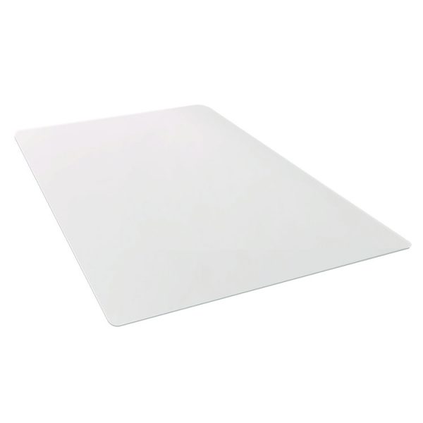 Ecotex Marlon BioPlus Rectangular Polycarbonate Chair Mat for Hard Floors, Rectangular, 45 x 53, Clear - Image 4