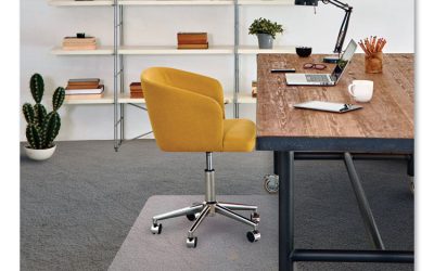Cleartex Advantagemat Phthalate Free Pvc Chair Mat For Low Pile Carpet, 53 X 45, Clear