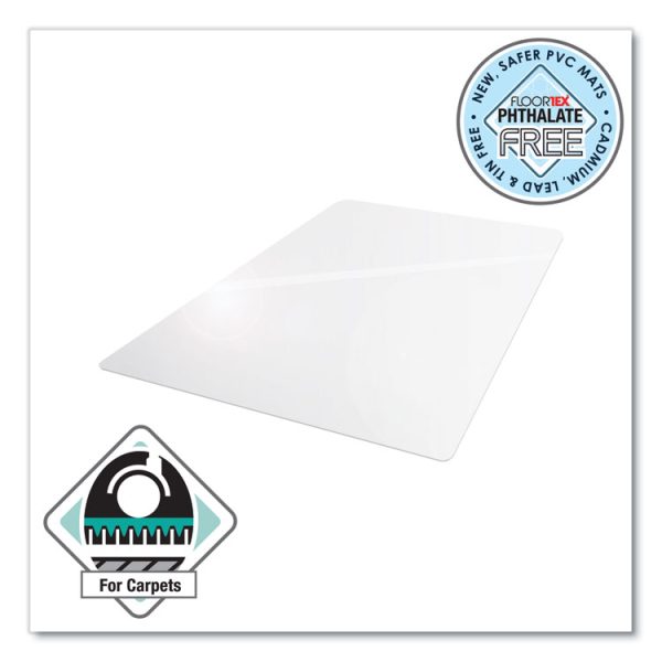 Cleartex Advantagemat Phthalate Free Pvc Chair Mat For Low Pile Carpet, 60 X 48, Clear - Image 3