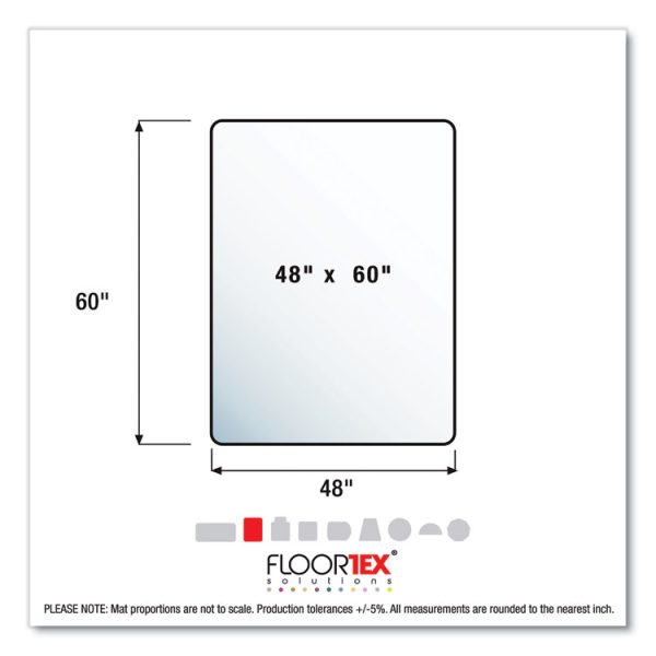Cleartex Advantagemat Phthalate Free Pvc Chair Mat For Low Pile Carpet, 60 X 48, Clear - Image 5