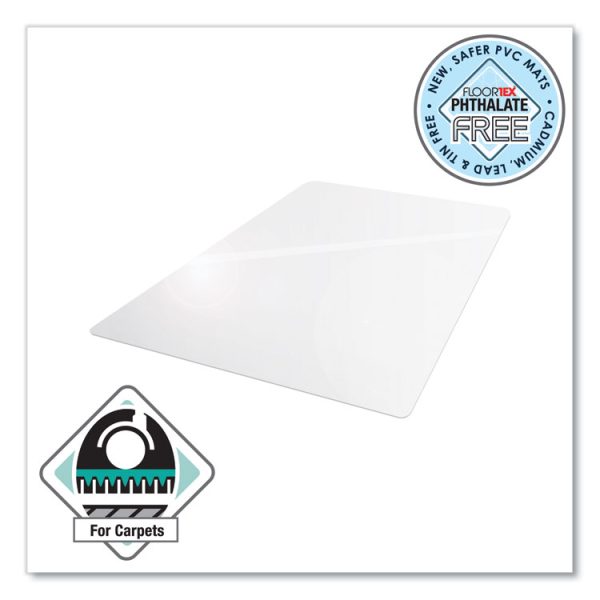 Cleartex Advantagemat Phthalate Free Pvc Chair Mat For Low Pile Carpet, 48 X 36, Clear - Image 3