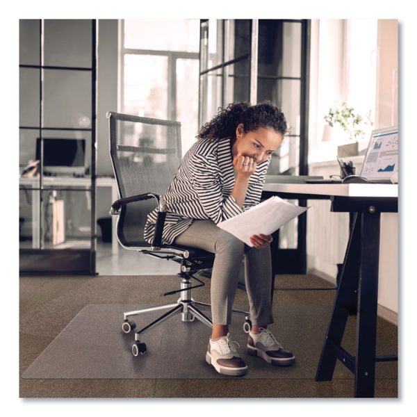 Cleartex Advantagemat Phthalate Free Pvc Chair Mat For Low Pile Carpet, 48 X 36, Clear - Image 2