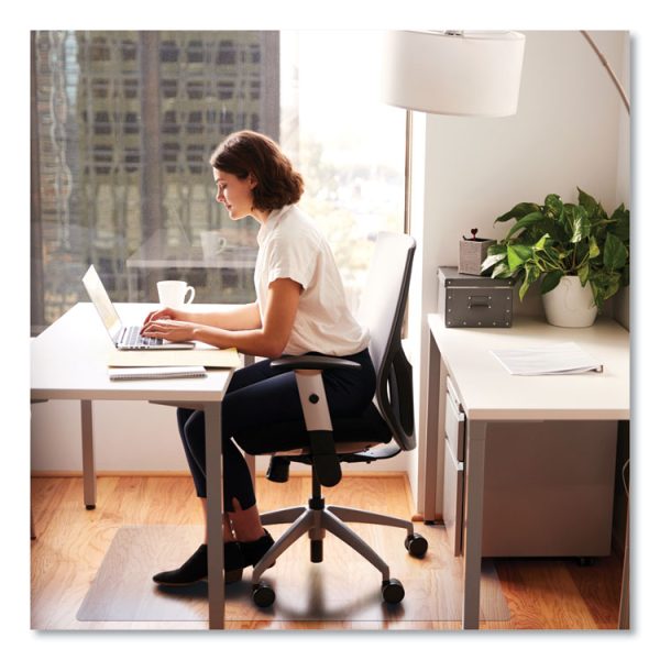 Cleartex Advantagemat Phthalate Free Pvc Chair Mat For Hard Floors, 53 X 45, Clear - Image 2