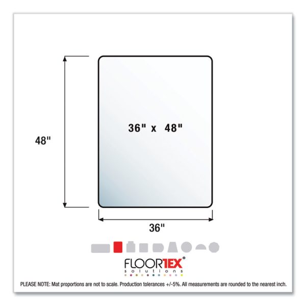 Cleartex Advantagemat Phthalate Free Pvc Chair Mat For Hard Floors, 48 X 36, Clear - Image 4