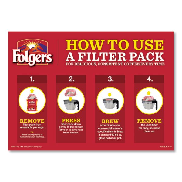 Coffee Filter Packs, Classic Roast, .9 Oz, 10 Filters/pack, 4 Packs/carton - Image 8