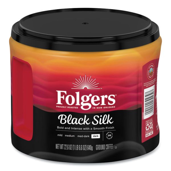 Coffee, Black Silk, 22.6 Oz Canister, 6/carton - Image 2