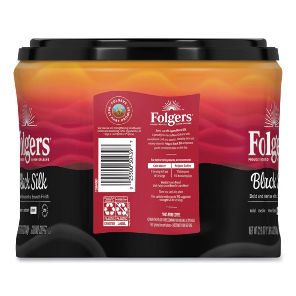 Coffee, Black Silk, 22.6 Oz Canister, 6/carton - Image 4