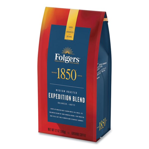 Coffee, Expedition Blend, Medium Roast, Ground, 12 oz Bag, 6/Carton - Image 5