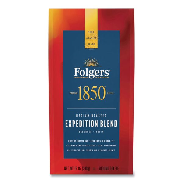 Coffee, Expedition Blend, Medium Roast, Ground, 12 oz Bag, 6/Carton - Image 2