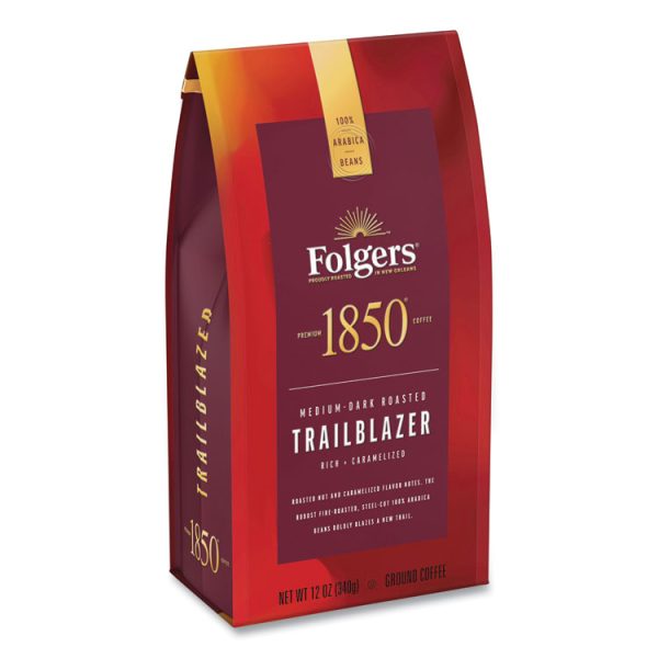 Coffee, Trailblazer, Dark Roast, Ground, 12 Oz Bag, 6/carton - Image 4