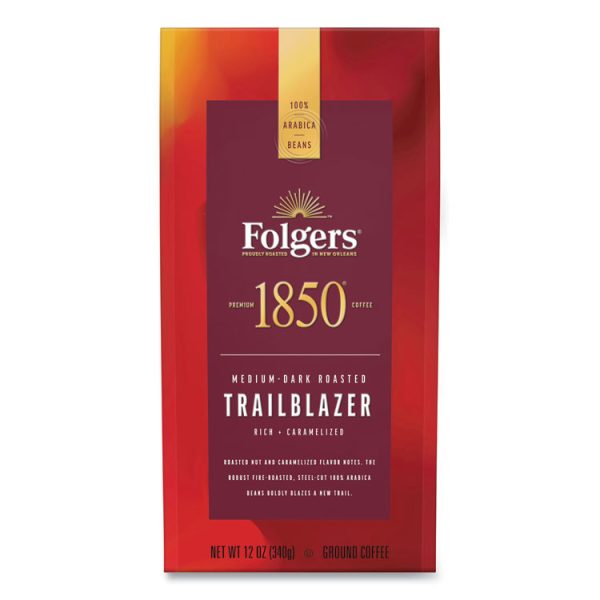 Coffee, Trailblazer, Dark Roast, Ground, 12 Oz Bag, 6/carton - Image 2