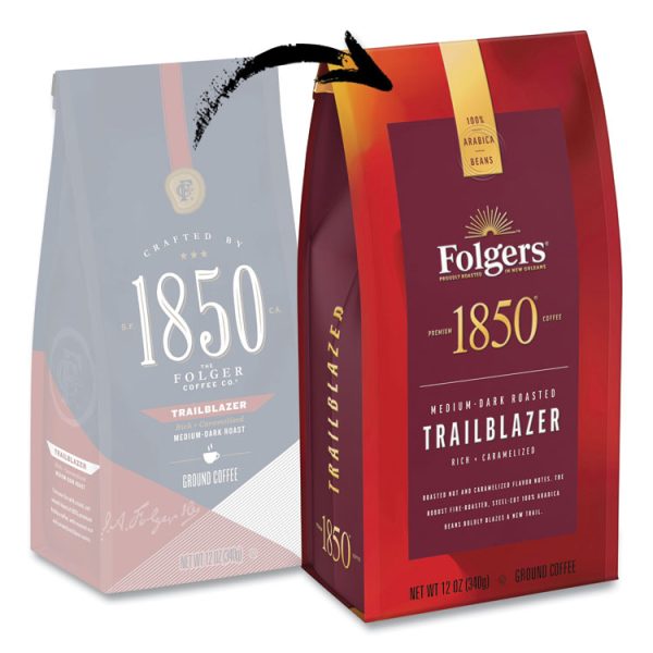 Coffee, Trailblazer, Dark Roast, Ground, 12 Oz Bag, 6/carton - Image 3